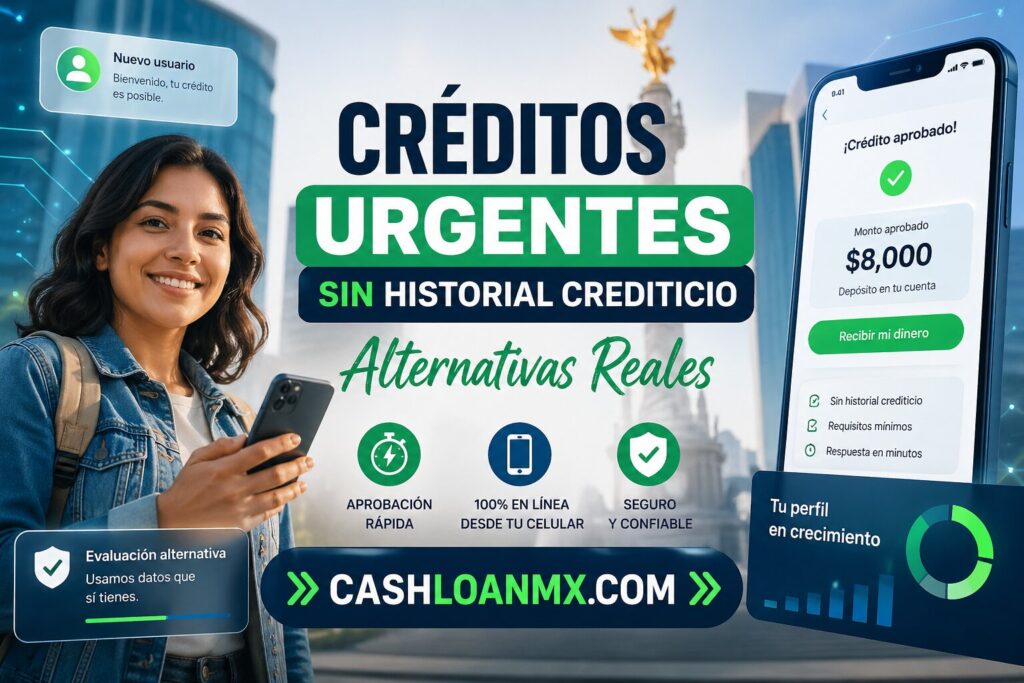 💳 Cr&eacute;ditos urgentes sin historial crediticio hoy: opciones reales y accesibles 🚀