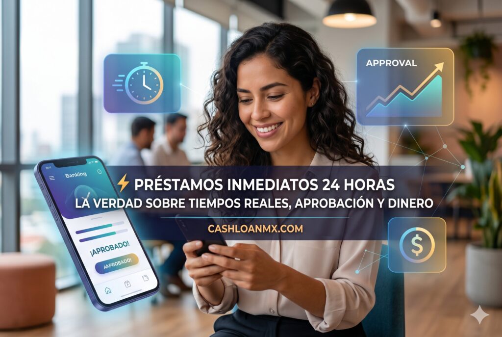 ⚡ Pr&eacute;stamos inmediatos 24 horas: la verdad sobre tiempos reales, aprobaci&oacute;n y dinero en tu cuenta
