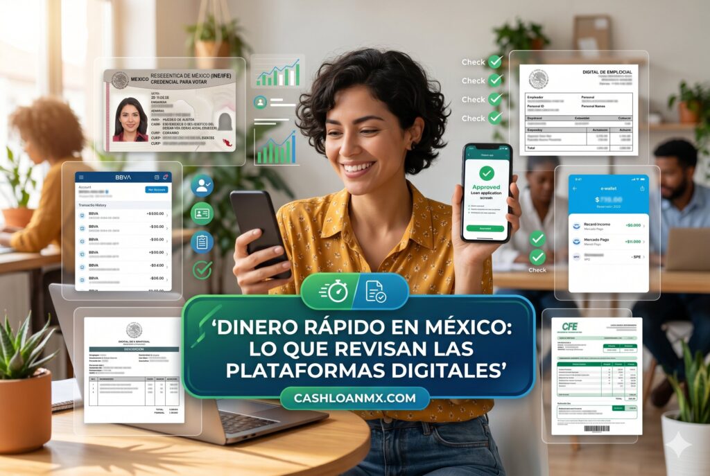 💸 Dinero rápido en México con pocos requisitos y validación simplificada: lo que realmente revisan las plataformas digitales