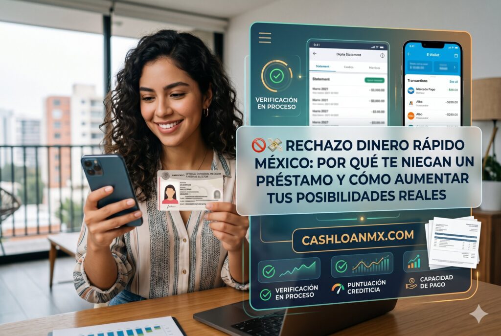 🚫💸 Rechazo dinero r&aacute;pido M&eacute;xico: por qu&eacute; te niegan un pr&eacute;stamo y c&oacute;mo aumentar tus posibilidades reales