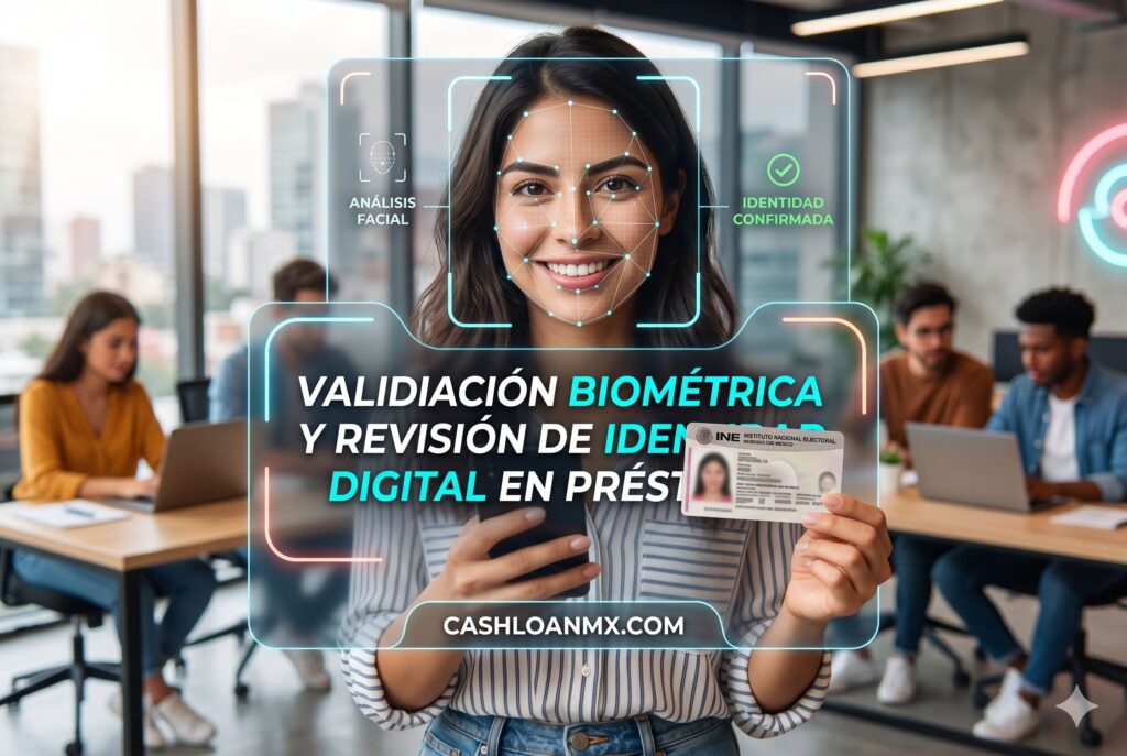 Validaci&oacute;n biom&eacute;trica, CURP e INE usados por fintechs en M&eacute;xico para aprobar pr&eacute;stamos r&aacute;pidos