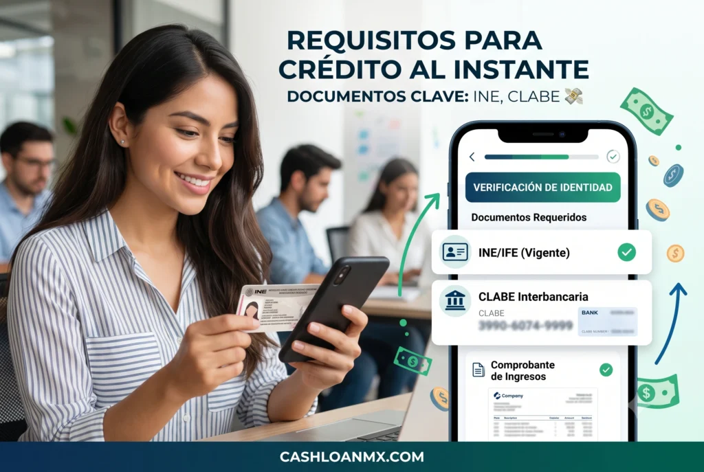 Requisitos para crédito al instante: Documentos (INE, CLABE) para tu préstamo hoy 💸