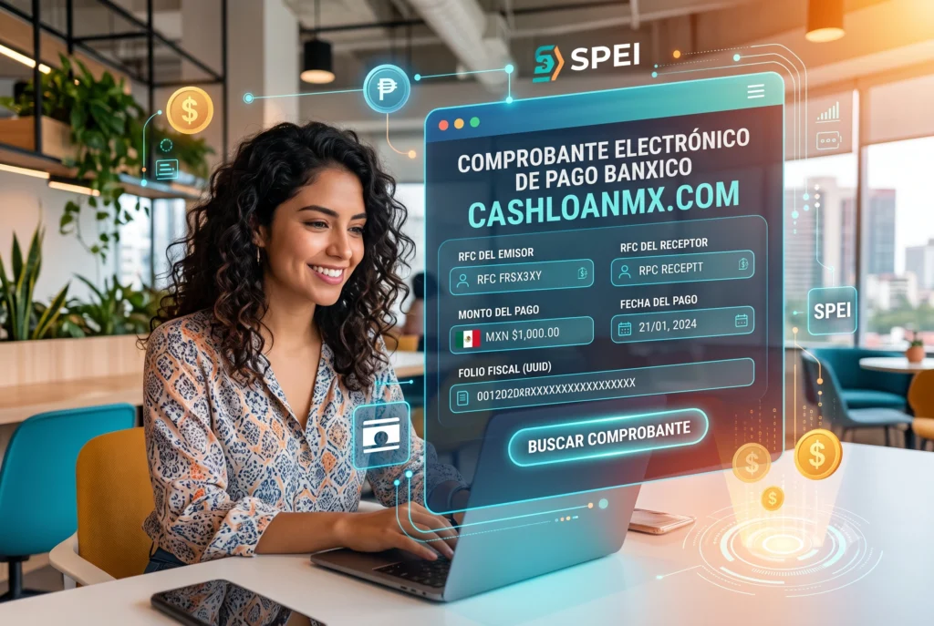 Ejemplo del formulario de consulta de Comprobante Electr&oacute;nico de Pago en el sitio oficial del Banco de M&eacute;xico